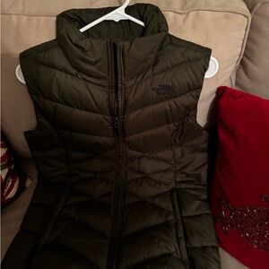 The North Face Women's Olive Green Puffer Vest